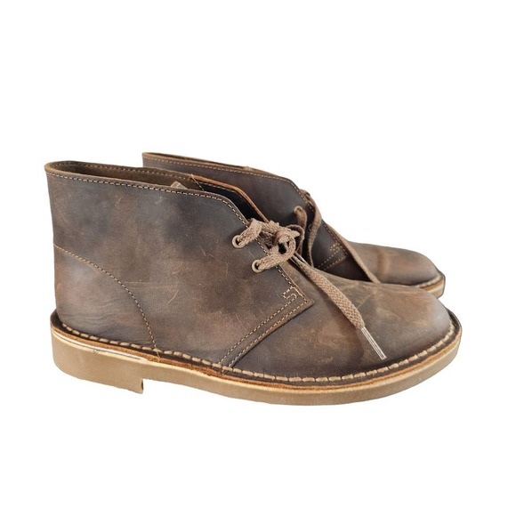 Clarks Other - Clarks bushacre 2 beeswax mens brown leather boots size 7m